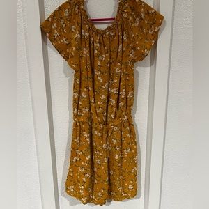 Old navy yellow floral romper